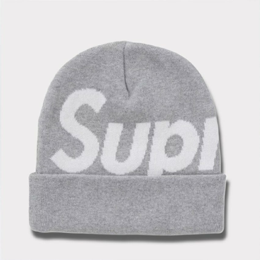 Supreme シュプリーム 2024AW Big Logo Beanie ビッグロゴビーニー グレー　灰