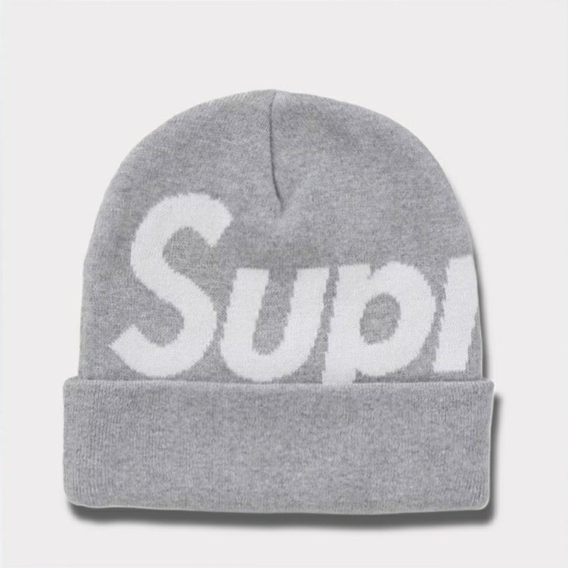 Supreme シュプリーム 2024AW Big Logo Beanie ビッグロゴビーニー グレー　灰
