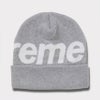 Supreme シュプリーム 2024AW Big Logo Beanie ビッグロゴビーニー グレー　灰1
