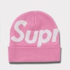 Supreme シュプリーム 2024AW Big Logo Beanie ビッグロゴビーニー ピンク