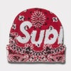Supreme シュプリーム 2024AW Big Logo Beanie ビッグロゴビーニー レッドバンダナ