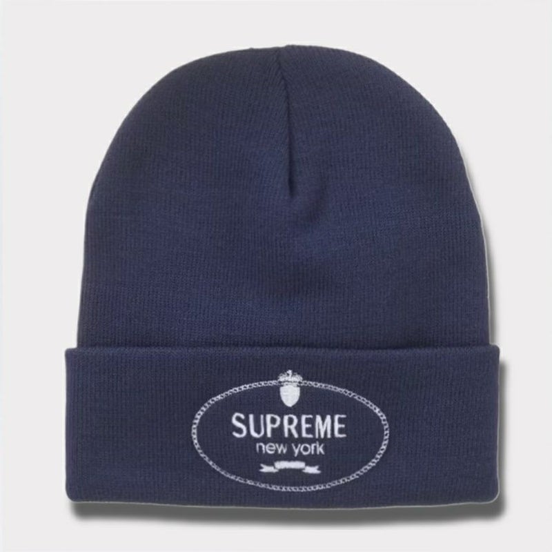 Supreme シュプリーム 2024AW Crest Beanie クレストビーニー ネイビー 紺