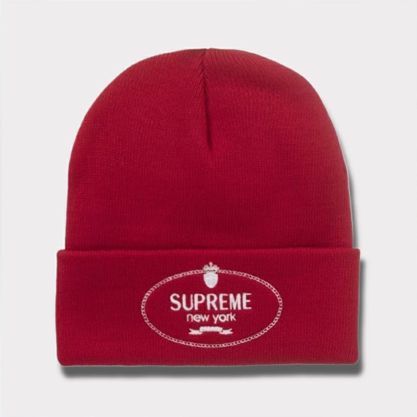 Supreme シュプリーム 2024AW Crest Beanie クレストビーニー レッド 赤