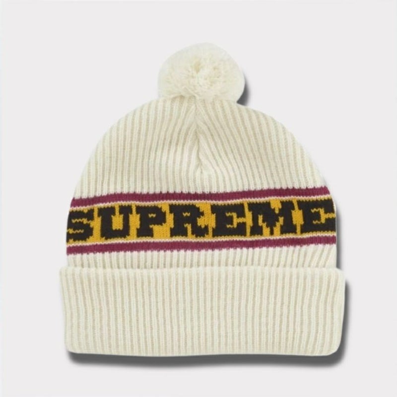 Supreme シュプリーム 2024AW Big Stripe Beanie ビッグストライプビーニー ストーン