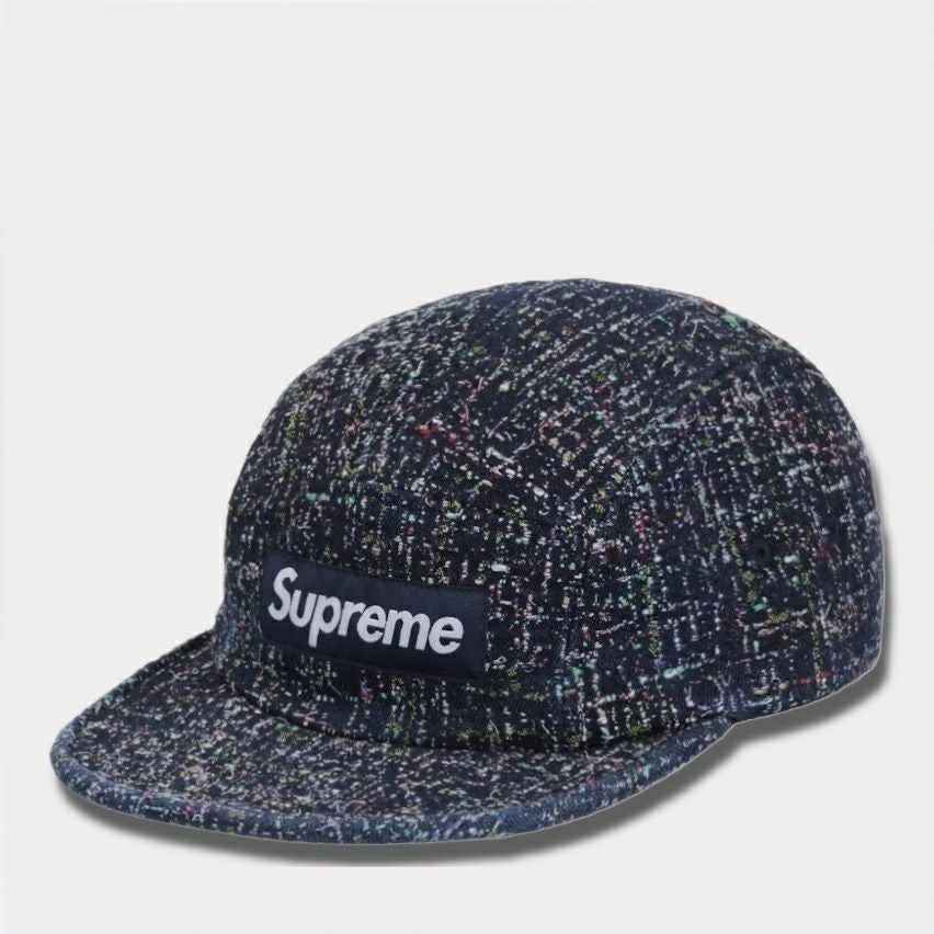 Supreme シュプリーム 2024AW Denim Boucle Camp Cap デニムブークレキャップ インディゴ