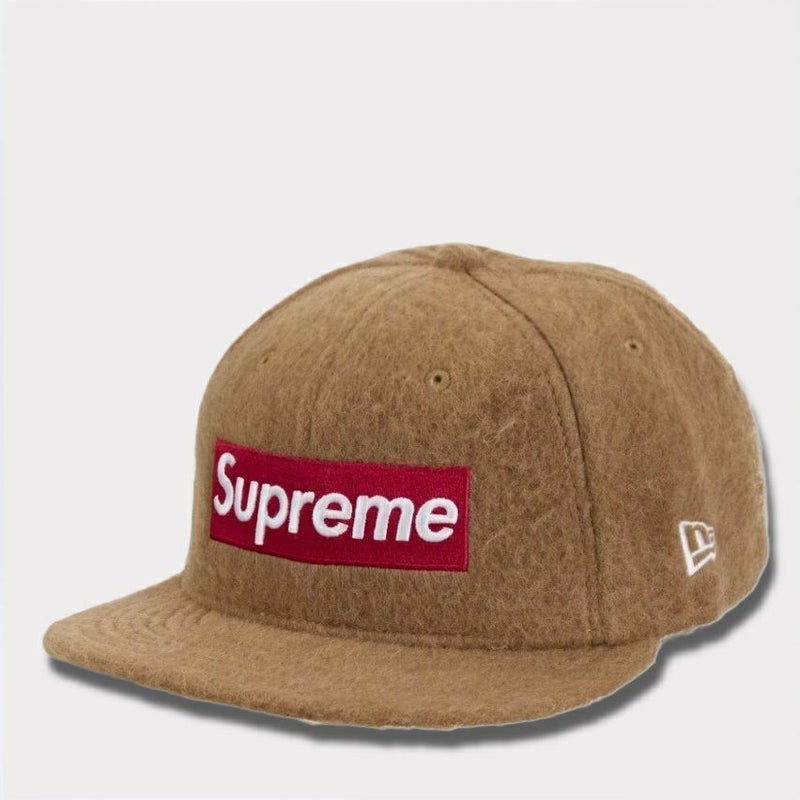 Supreme シュプリーム Brushed Wool Box Logo New Era Cap ブラッシュウールボックスロゴニューエラキャップ ブラウン　茶