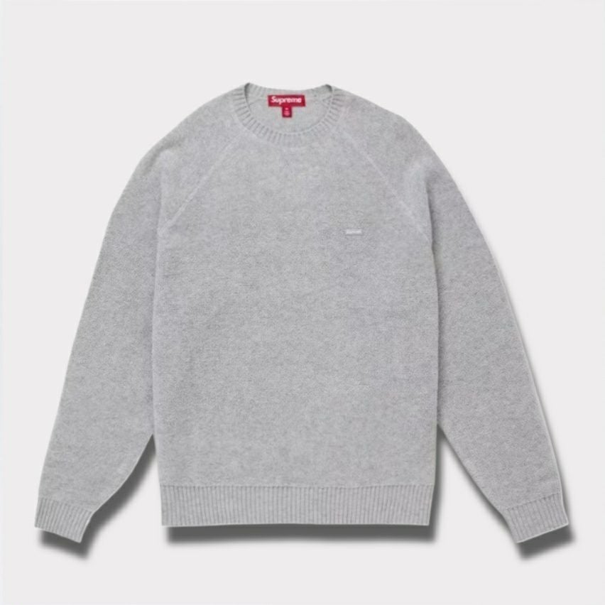Supreme シュプリーム 2024AW Terry Small Box Sweater テリースモールボックスセーター　ヘザーグレー 灰