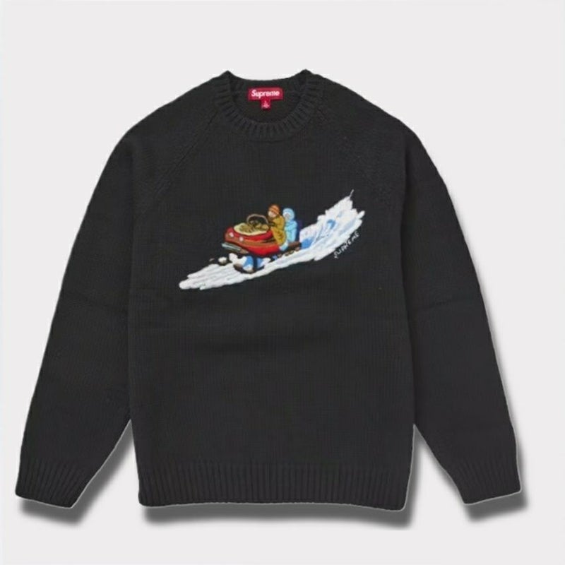 Supreme シュプリーム 2024AW Snowmobile Sweater スノーモバイルセーター ブラック 黒