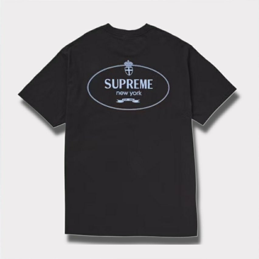 Supreme シュプリーム 2024AW Crest Tee　クレストTシャツ ブラック 黒