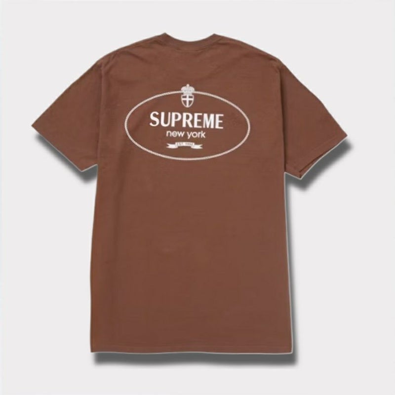 Supreme シュプリーム 2024AW Crest Tee　クレストTシャツ ブラウン 茶