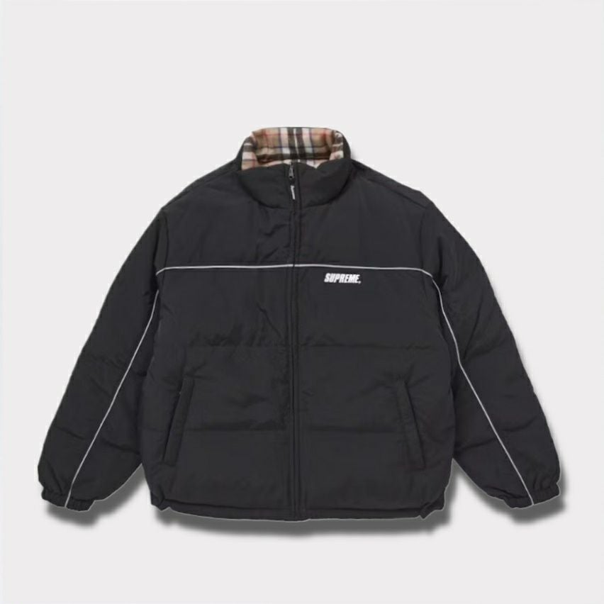Supreme シュプリーム 2024AW Reversible Puffer Jacket リバーシブルパファージャケット ブラック 黒