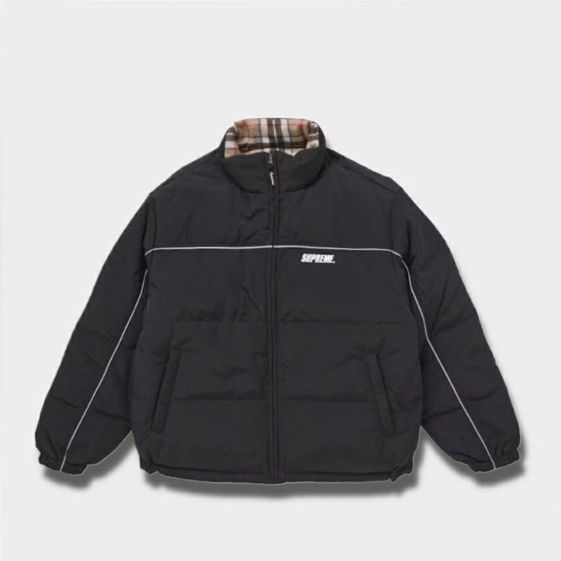 Supreme シュプリーム 2024AW Reversible Puffer Jacket リバーシブルパファージャケット ブラック 黒