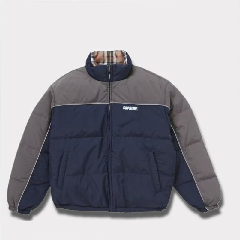 Supreme シュプリーム 2024AW Reversible Puffer Jacket リバーシブルパファージャケット ネイビー 紺