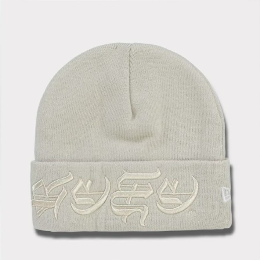 Supreme シュプリーム 2025SS Blackletter New Era Beanie ブラックレターニューエラビーニー ストーン1