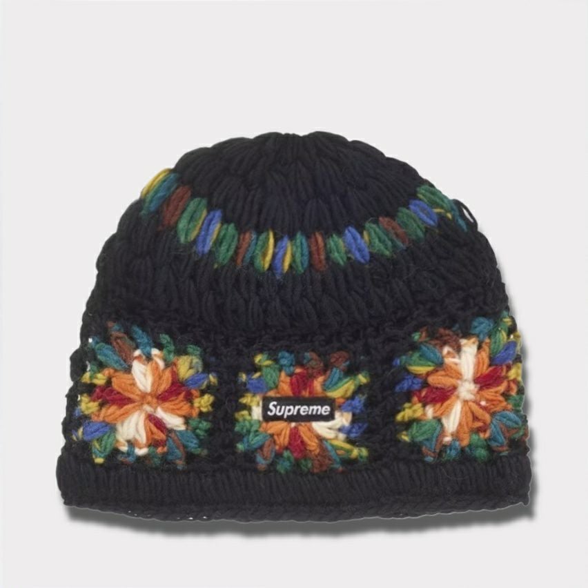 Supreme シュプリーム 2025SS Crochet Beanie クロシェビーニー ブラック 黒