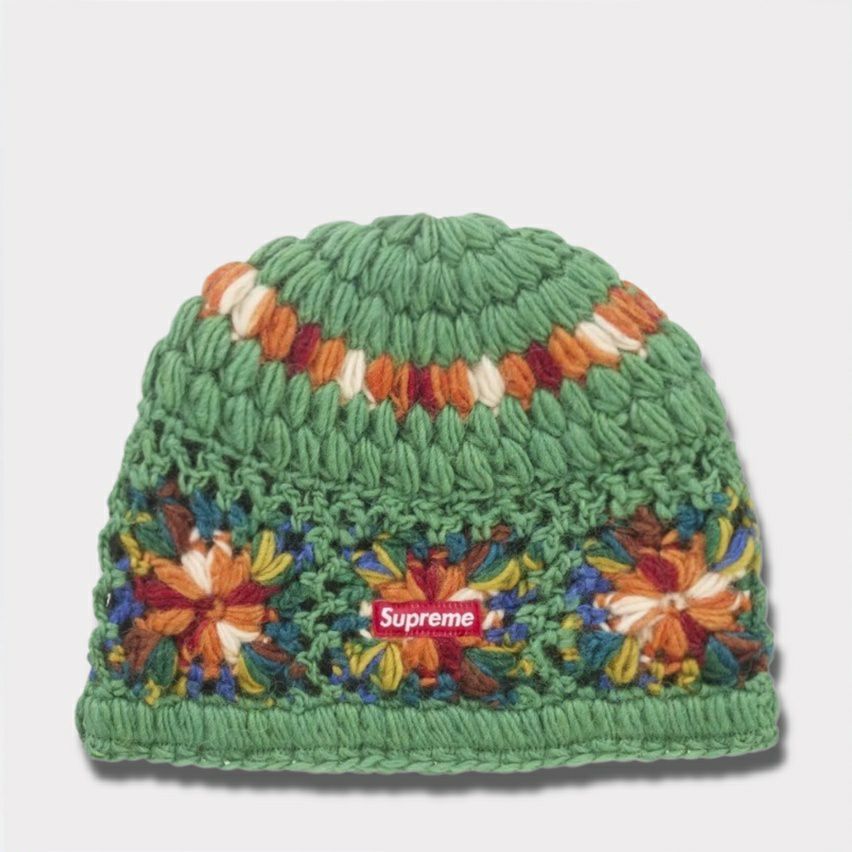 Supreme シュプリーム 2025SS Crochet Beanie クロシェビーニー グリーン