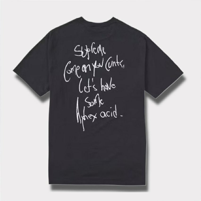  Supreme シュプリーム 2025SS Aphex Twin Windowlicker Tee エイフェックスツインウィンドウリッカーTシャツ ブラック　黒3