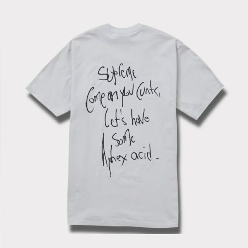 Supreme シュプリーム 2025SS Aphex Twin Windowlicker Tee エイフェックスツインウィンドウリッカーTシャツ セメント 灰2