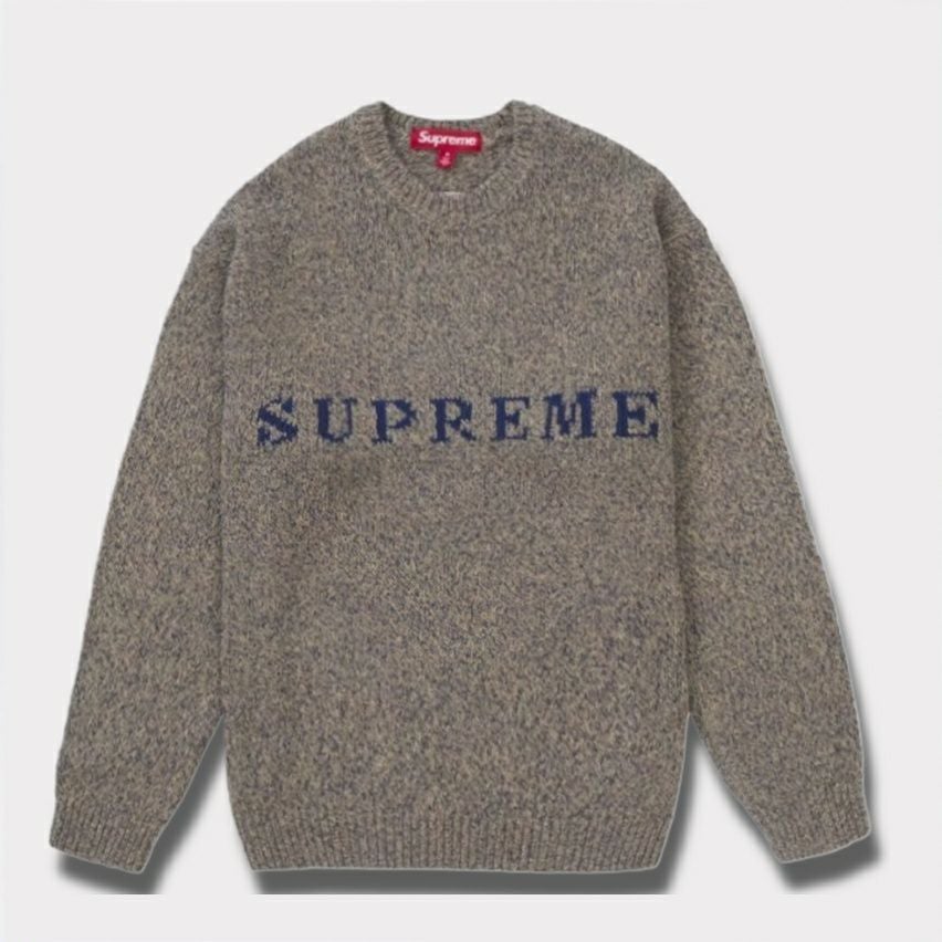Supreme シュプリーム 2025SS Contrast Logo Sweater コントラストロゴセーター トープメレンゲ