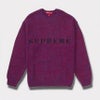 Supreme シュプリーム 2025SS Contrast Logo Sweater コントラストロゴセーター レッドメレンゲ