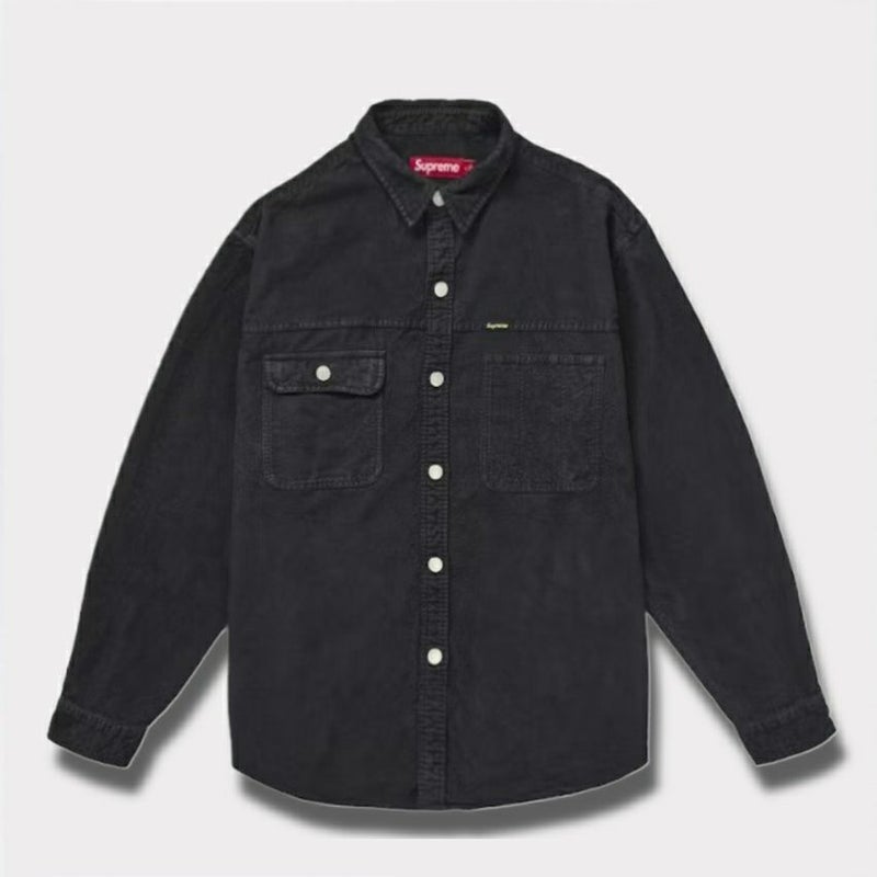 Supreme シュプリーム 2025SS Washed Corduroy Shirt ウォッシュコーデュロイシャツ ブラック 黒