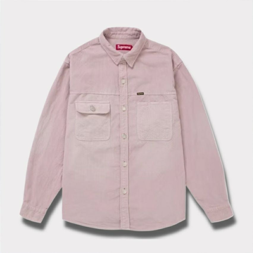 Supreme シュプリーム 2025SS Washed Corduroy Shirt ウォッシュコーデュロイシャツ ダスティピンク