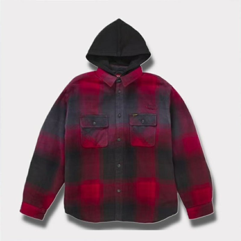 Supreme シュプリーム 2025SS Quilted Lined Hooded Flannel Shirt キルトラインフードフランネルシャツ レッドプレイド