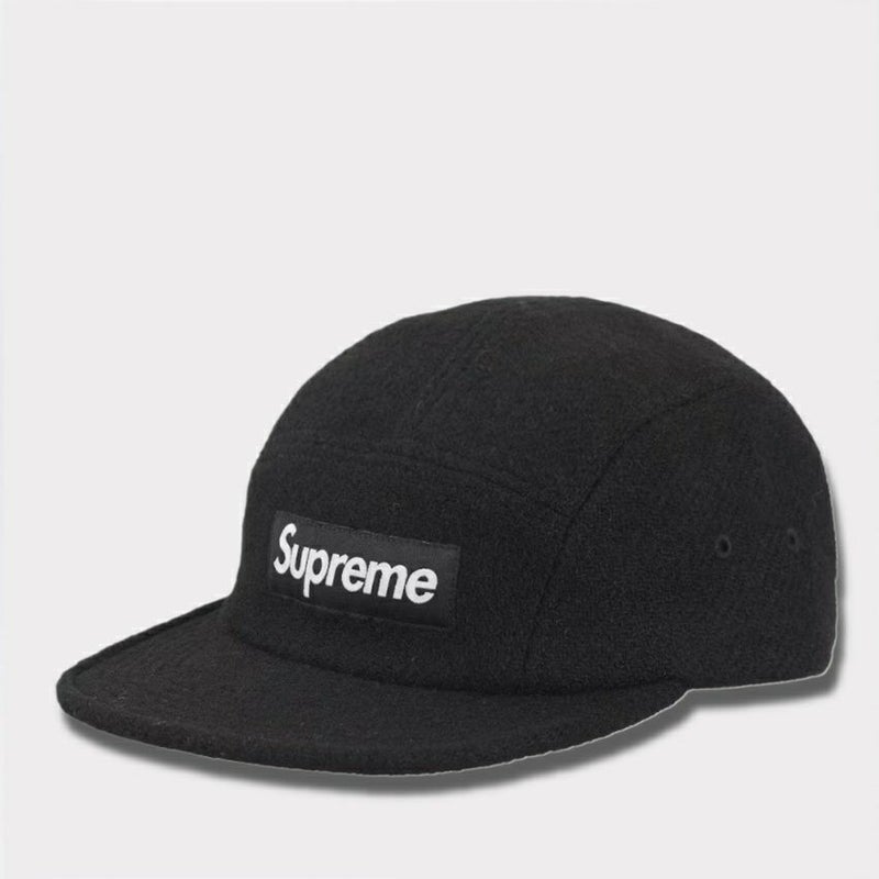 Supreme シュプリーム 2025SS Harris Tweed Camp Cap ハリスツイードキャンプキャップ ブラック　黒