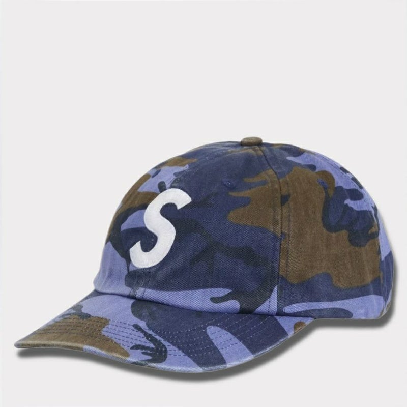 Supreme シュプリーム 2025SS Pigment Coated S Logo 6Panel ピグメントコートSロゴ6パネルキャップ ブルーカモ