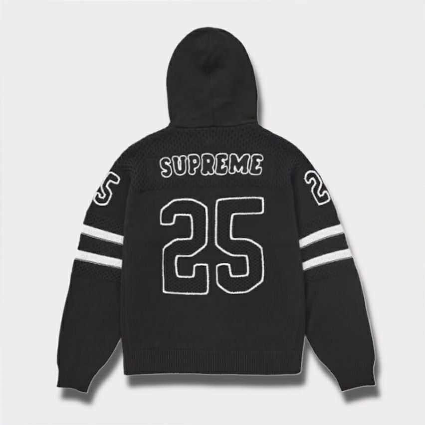 Supreme シュプリーム 2025SS Sport Zip Up Hooded Sweater スポーツジップアップフードセーター ブラック 黒1