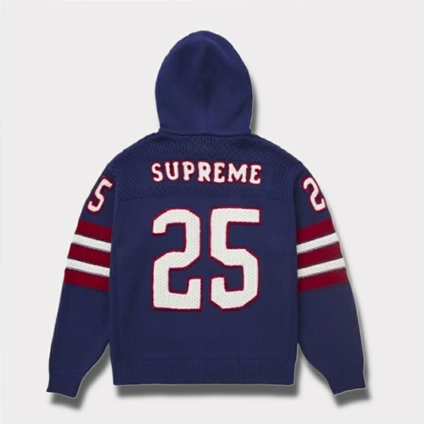Supreme シュプリーム 2025SS Sport Zip Up Hooded Sweater スポーツジップアップフードセーター ネイビー　紺1