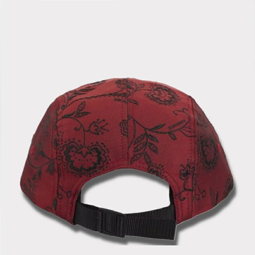 Supreme シュプリーム 2025SS Floral Jacquard Camp Cap フローラルジャガードキャンプキャップ　レッド1