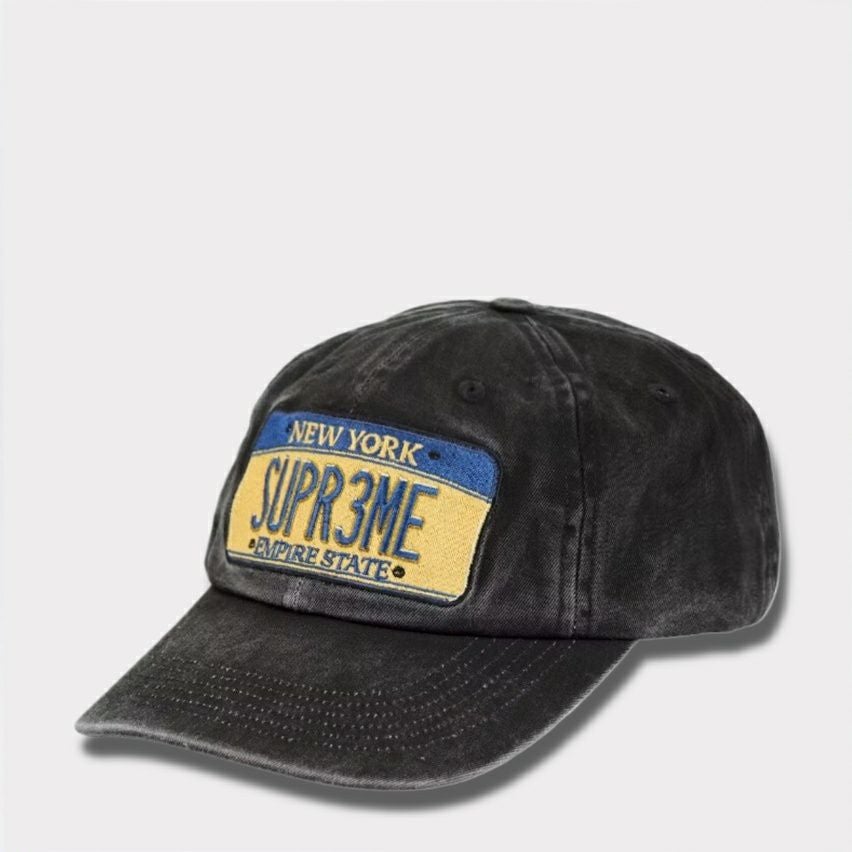 supreme コーデュラ　デニム　スモールボックス　6パネル　キャップ Supreme☆Corduraデニム スモールボックスロゴ 6パネルキャップ
