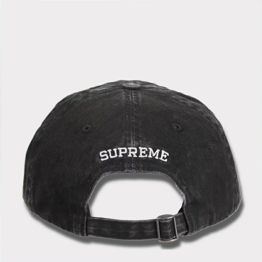Supreme シュプリーム 2025SS License Plate 6Panel Cap ライセンスプレート6パネルキャップ ブラック　黒1