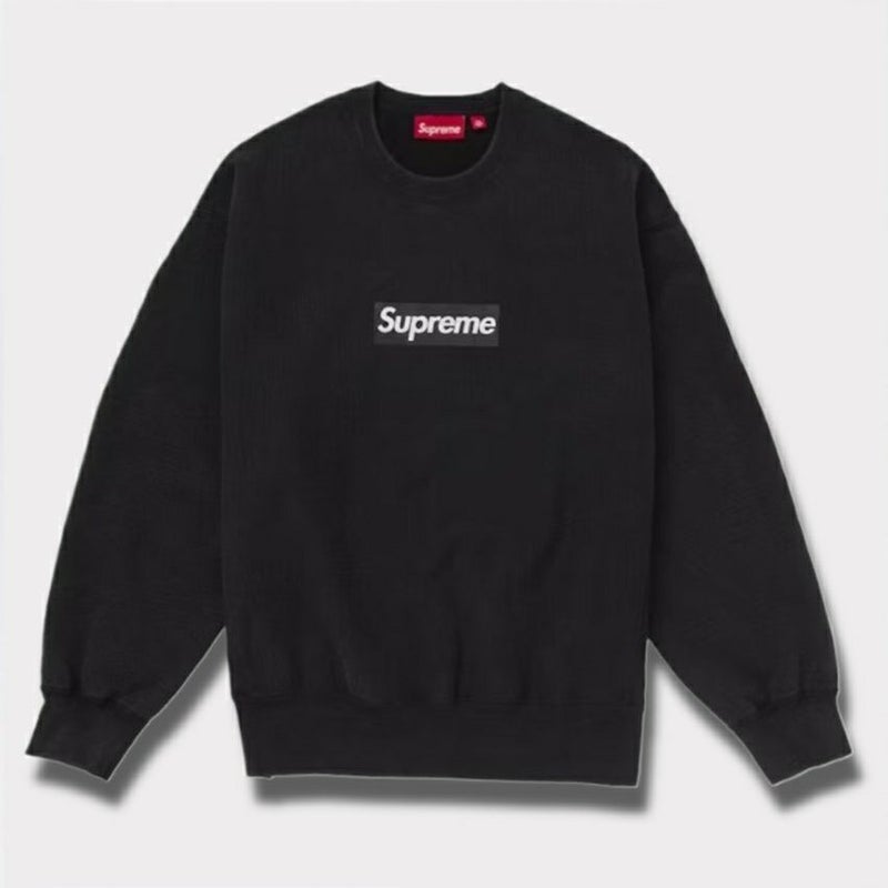 Supreme シュプリーム 2025SS Washed Box Logo Crewneck ウォッシュボックスロゴクルーネック ブラック 黒