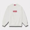 Supreme シュプリーム 2025SS Washed Box Logo Crewneck ウォッシュボックスロゴクルーネック ホワイト 白
