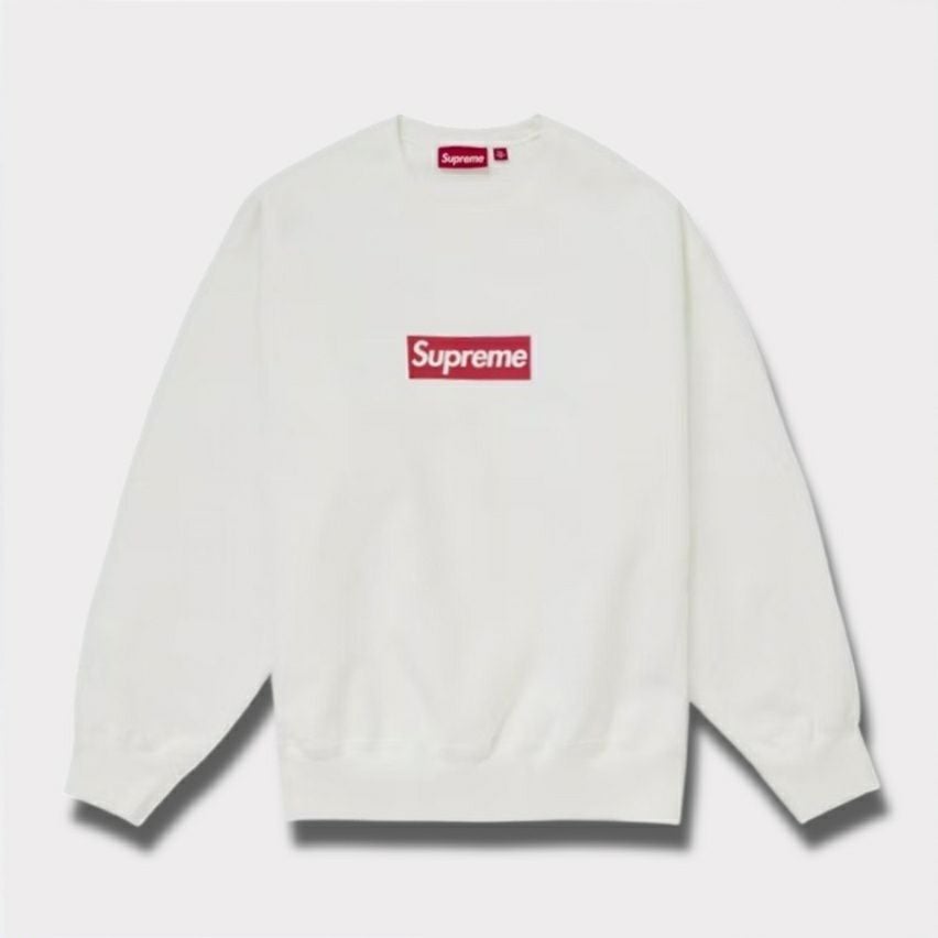 Supreme シュプリーム 2025SS Washed Box Logo Crewneck ウォッシュボックスロゴクルーネック ホワイト 白