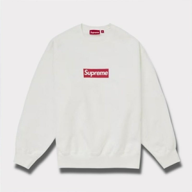 Supreme シュプリーム 2025SS Washed Box Logo Crewneck ウォッシュボックスロゴクルーネック ホワイト 白