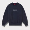 Supreme シュプリーム 2025SS Washed Box Logo Crewneck ウォッシュボックスロゴクルーネック ネイビー 紺