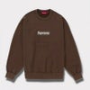 Supreme シュプリーム 2025SS Washed Box Logo Crewneck ウォッシュボックスロゴクルーネック ブラウン