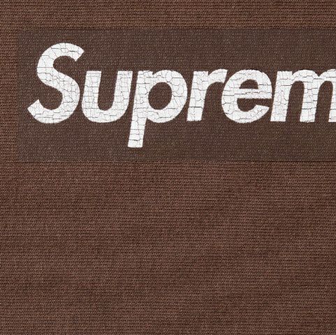 Supreme シュプリーム 2025SS Washed Box Logo Crewneck ウォッシュボックスロゴクルーネック ブラウン2