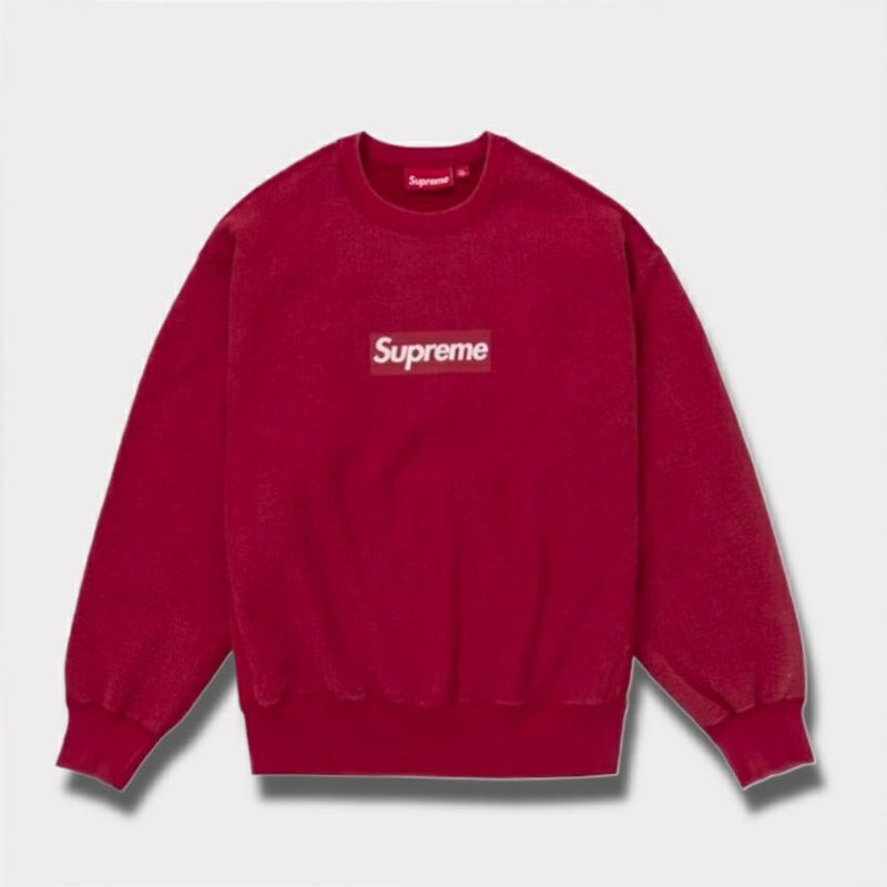 Supreme シュプリーム 2025SS Washed Box Logo Crewneck ウォッシュボックスロゴクルーネック レッド