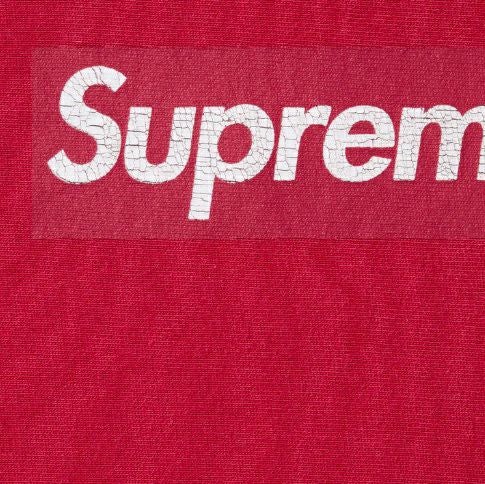 Supreme シュプリーム 2025SS Washed Box Logo Crewneck ウォッシュボックスロゴクルーネック レッド2