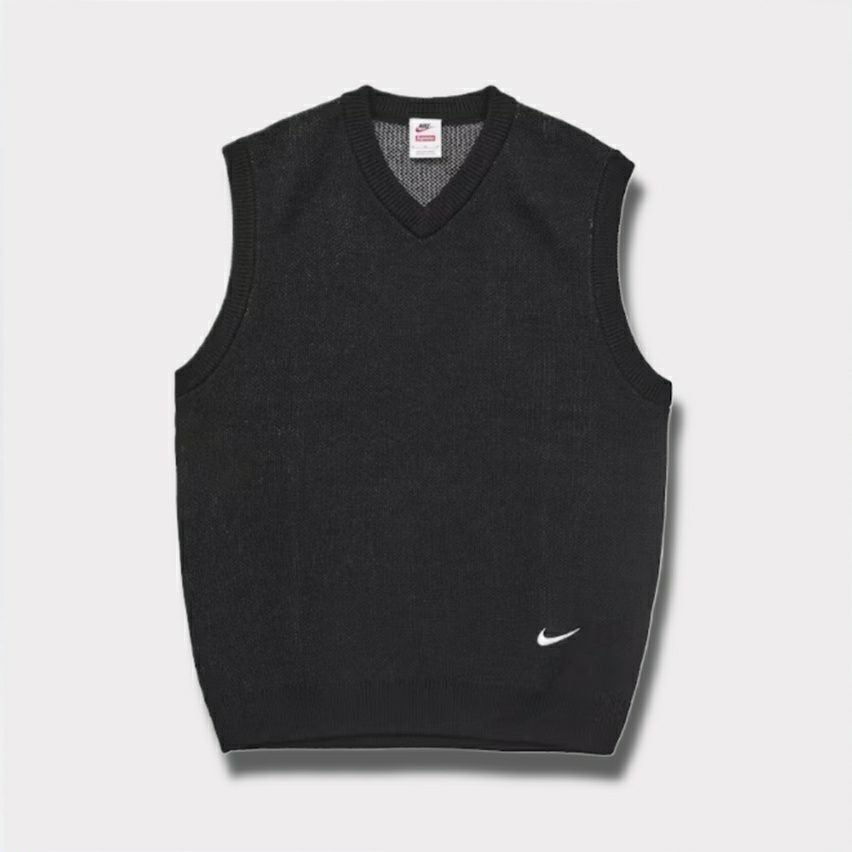 Supreme シュプリーム 2025SS Nike Sweater Vest ナイキセーターベスト ブラック 黒1