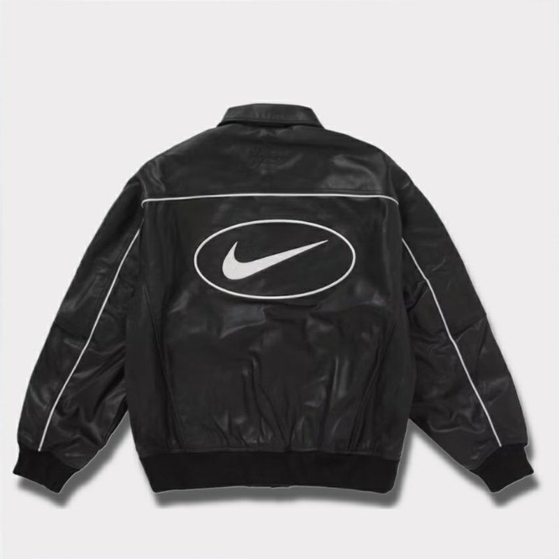 Supreme シュプリーム 2025SS Nike Leather Varsity Jacket ナイキレザーバーシティジャケット ブラック 黒