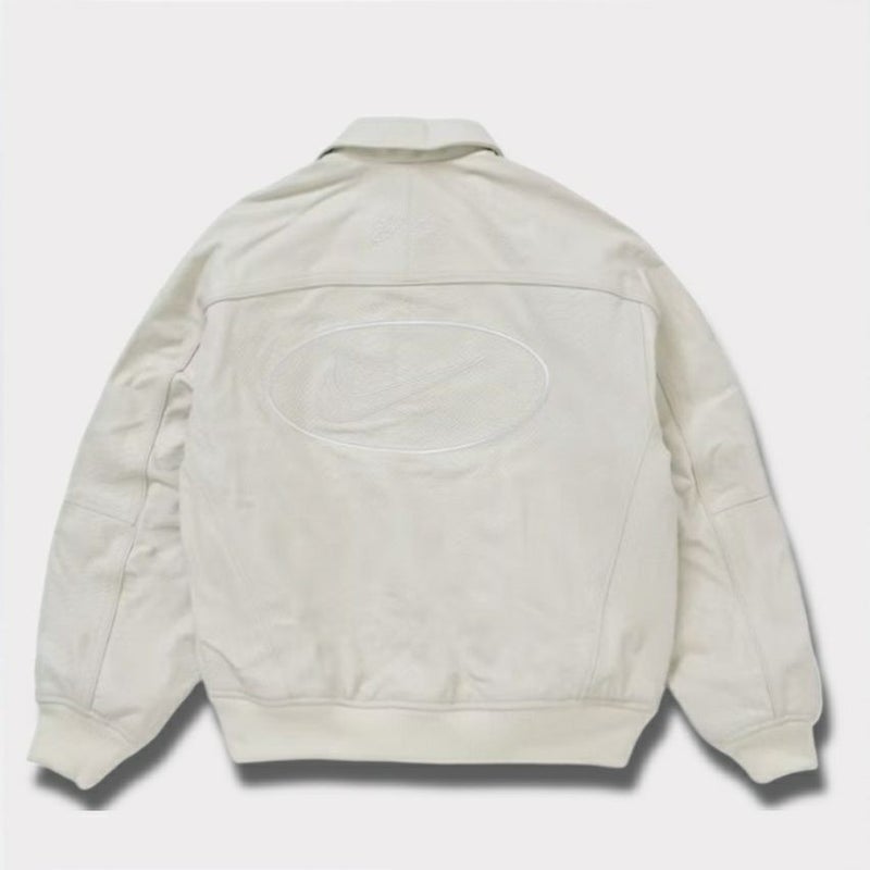 Supreme シュプリーム 2025SS Nike Leather Varsity Jacket ナイキレザーバーシティジャケット ホワイト 白