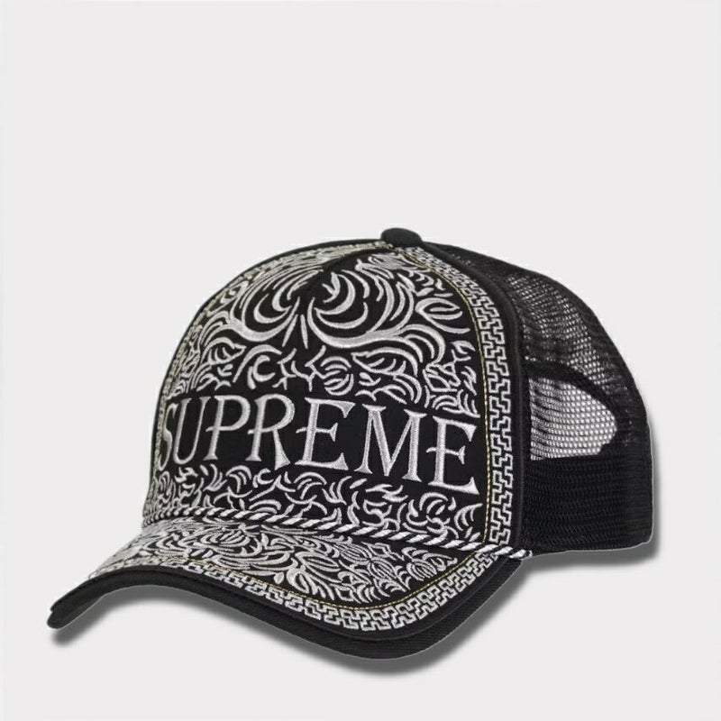 Supreme シュプリーム 2025SS Vaquero Mesh Back 5Panel Cap ヴァケイロメッシュバック5パネルキャップ ブラック　黒