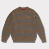 Supreme シュプリーム 2025SS Loose Gauge Stripe Small Box Sweater ルースガーゼストライプスモールボックスセーター カーキ