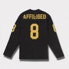 Supreme シュプリーム 2025SS Affiliated L/S Football Top アフィリエイトロングスリーブトップ Tシャツ ブラック 黒1