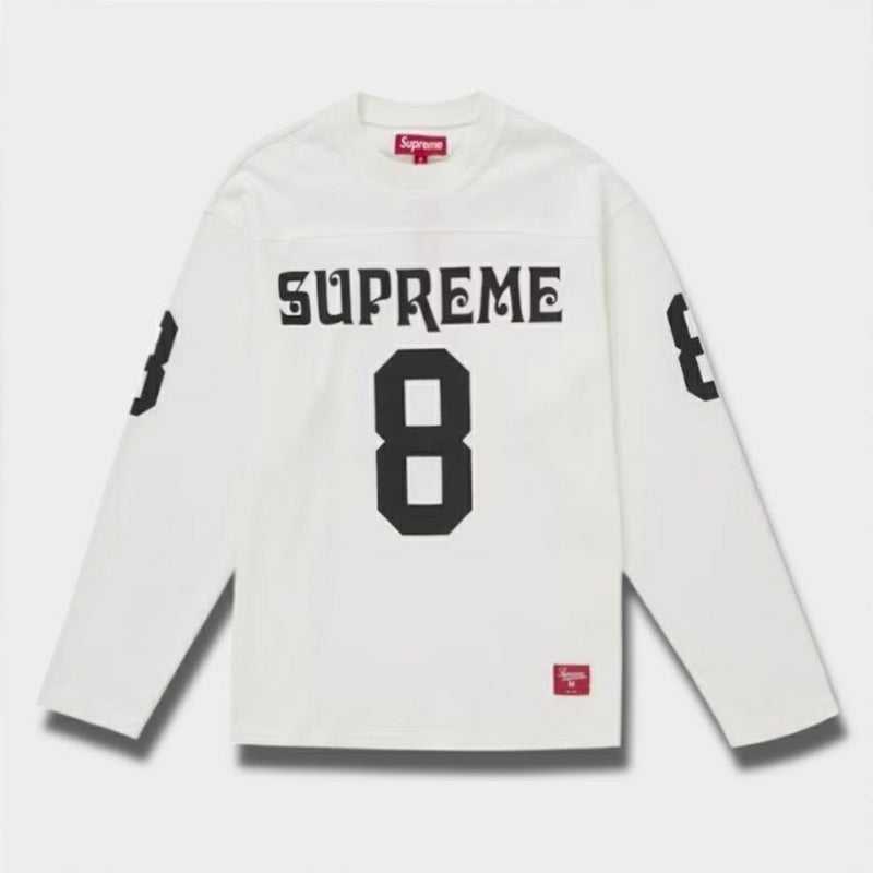 Supreme シュプリーム 2025SS Affiliated L/S Football Top アフィリエイトロングスリーブトップ Tシャツ ホワイト 白